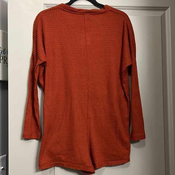 NWT Urban Outfitters Out From Under Terracota Waffle Weave Romper/Sleep Oversize - Picture 6 of 6